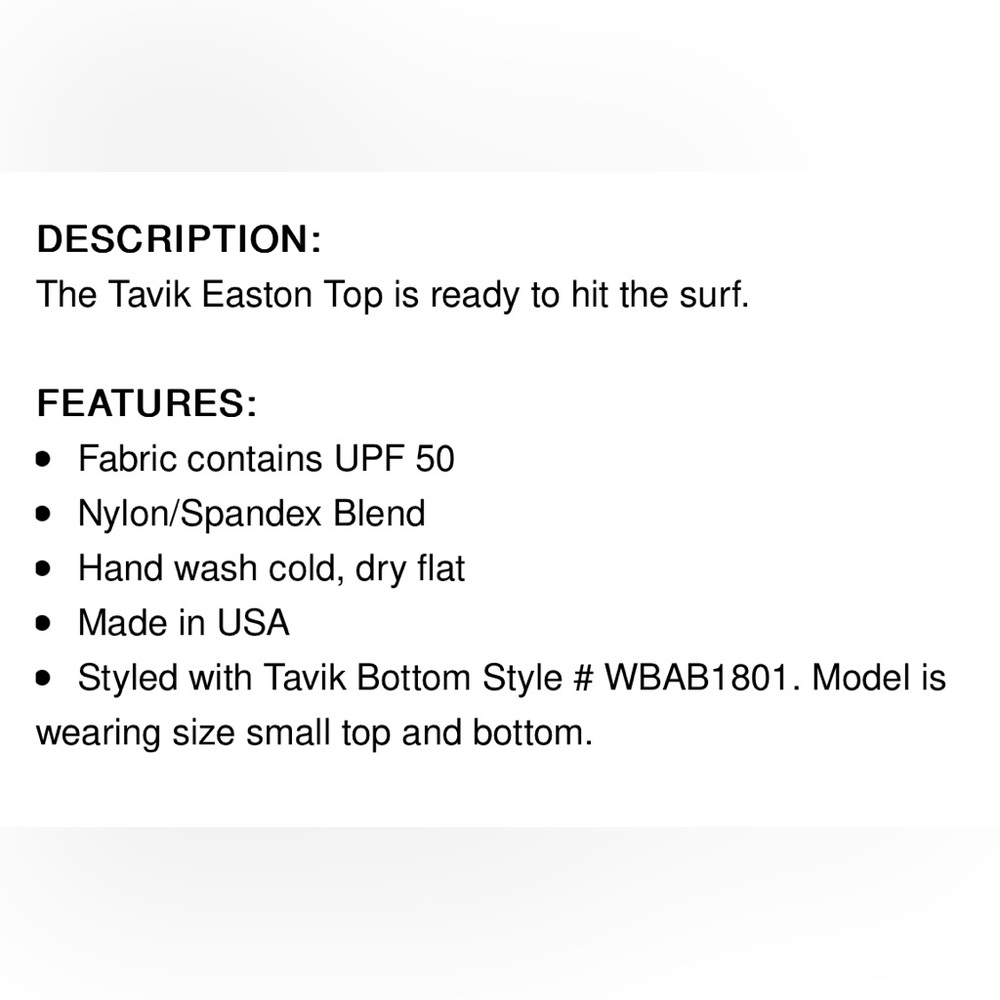 Tavik | Black High-Neck Easton Piqué Bikini - Women Small - Picture 12 of 12